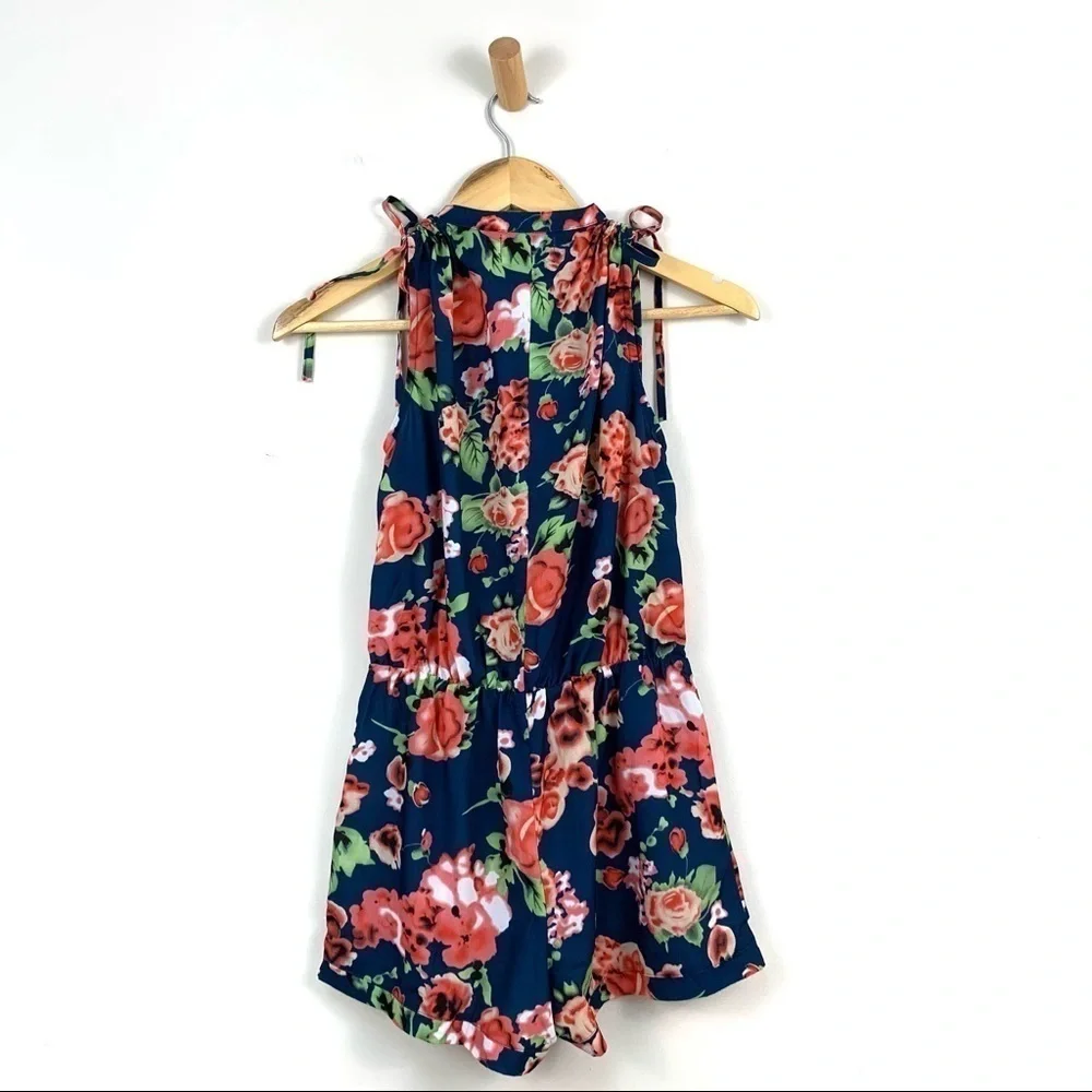 SHADES O F GREY BY MICAH COHEN Romper Womens Extra Small Blue Feminine Romantic - Picture 4 of 9